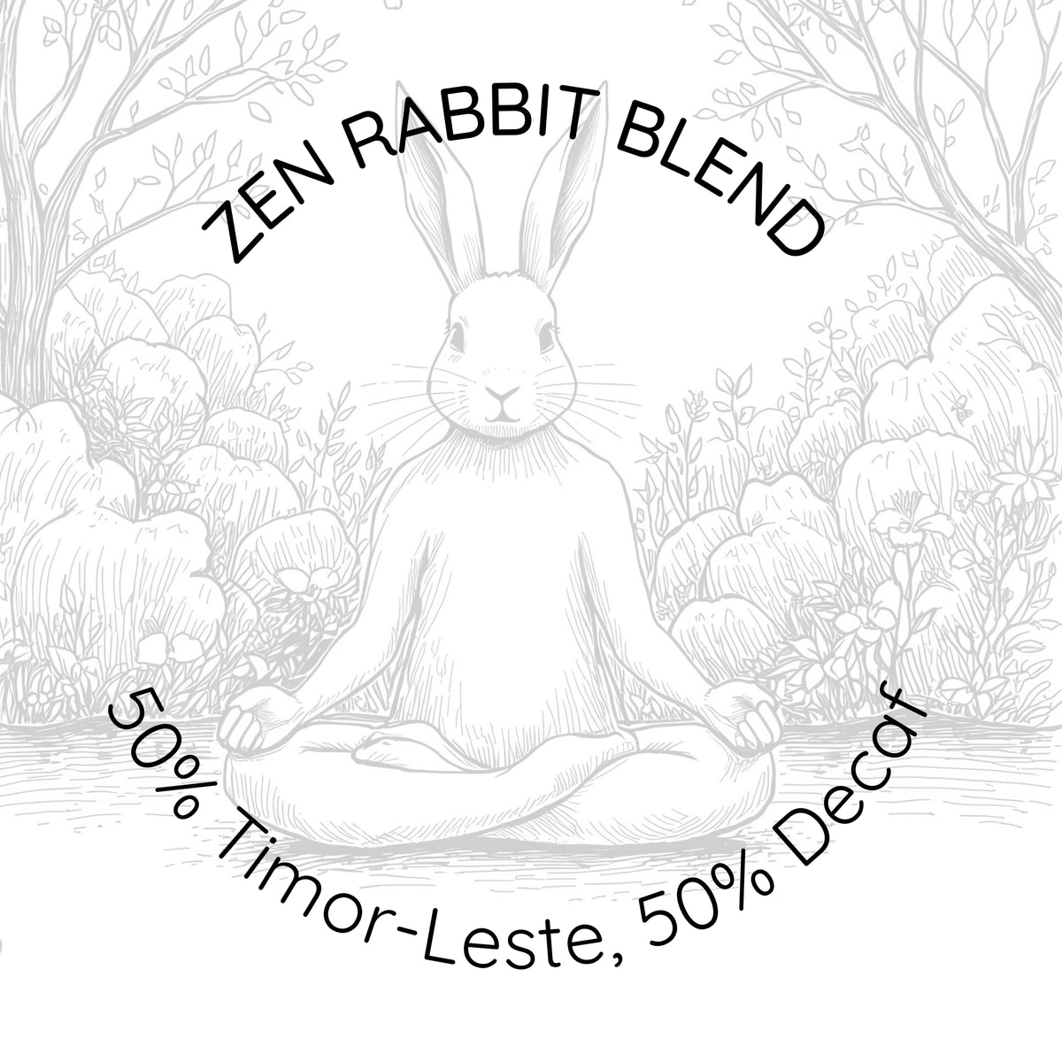 Zen Rabbit Half Caff Blend | Rabbit Island Coffee – Rabbit Island ...